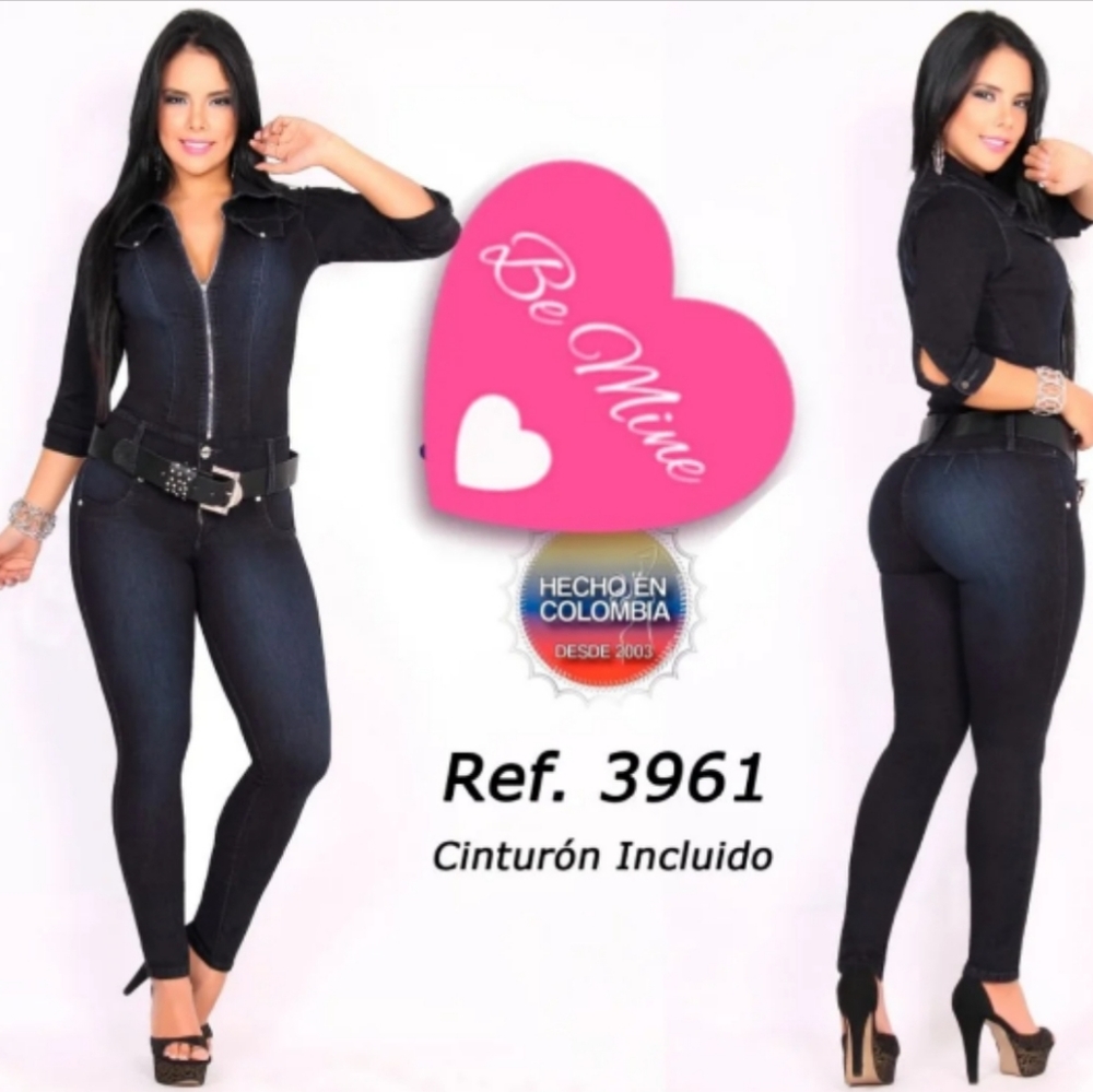 Colombian 🇨🇴 Butt Lifter Denim Jumpsuit ❤️